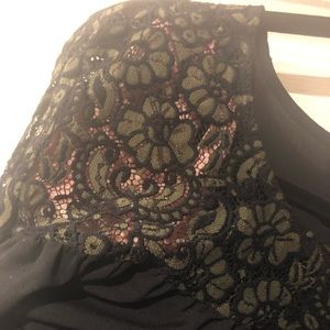 Black lace blouse